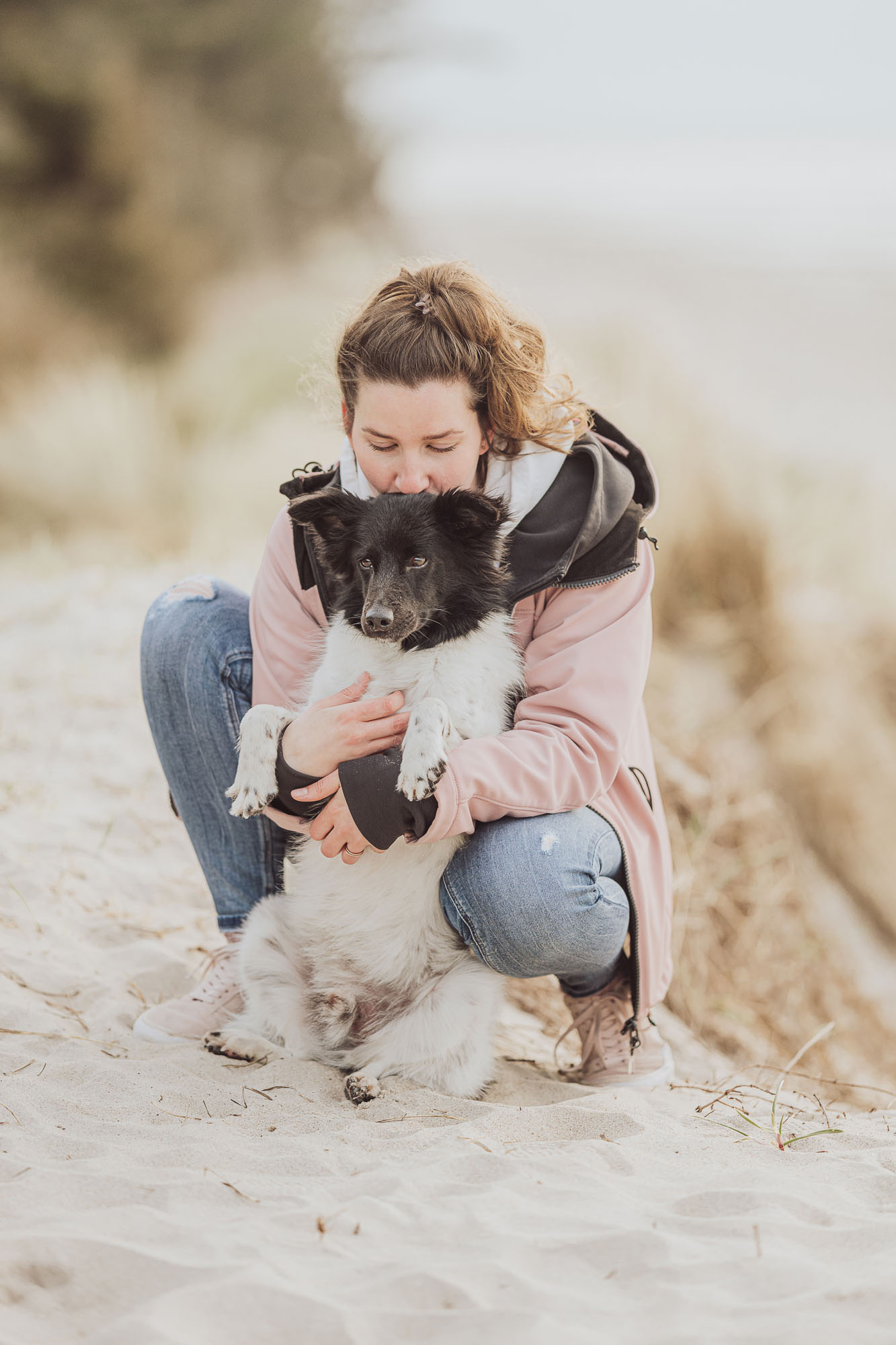 Beispielfotos Innige Bindung zum Hund als Foto festgehalten
