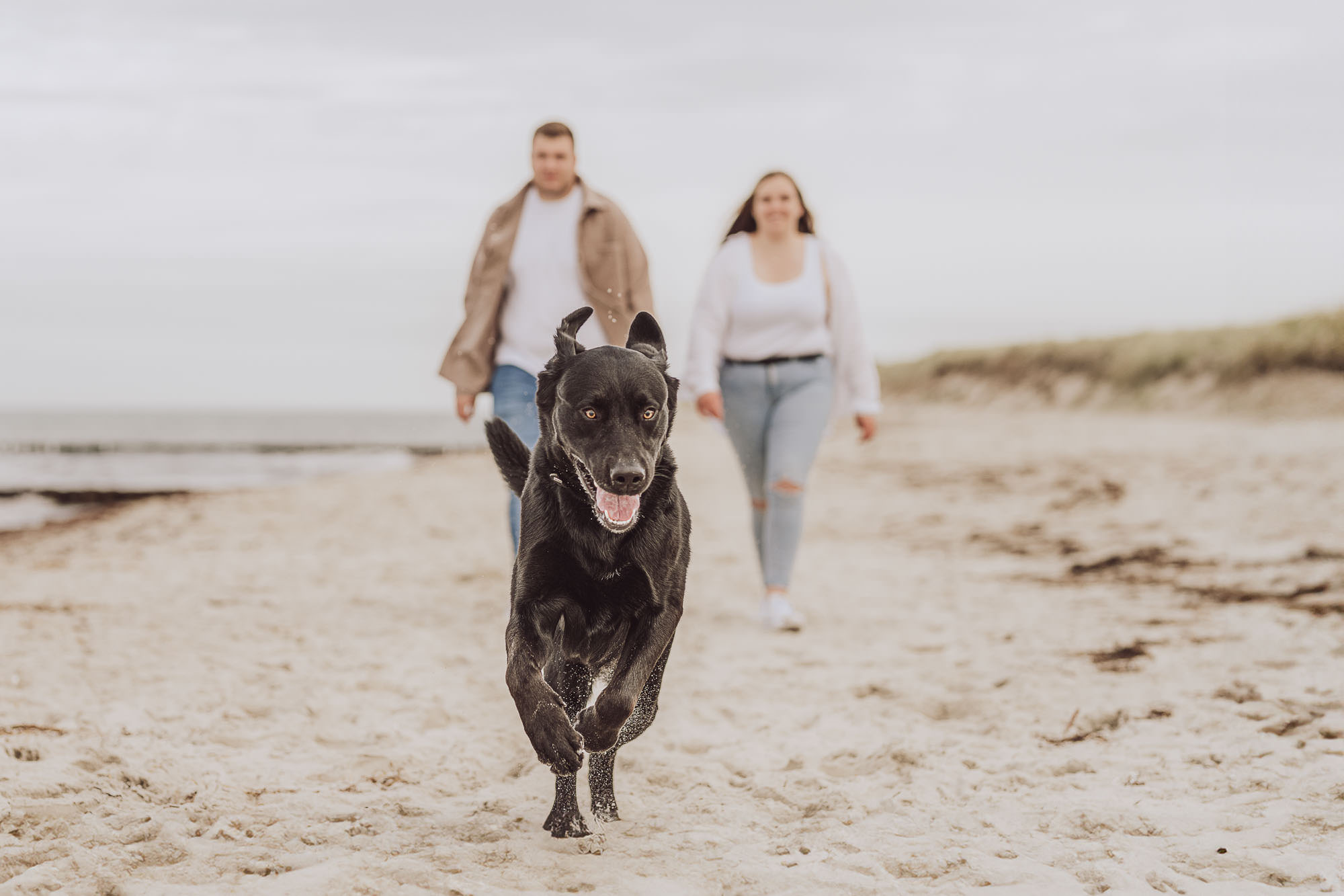 Beispielfotos Paar-Shooting an der Ostsee am Strand in Markgrafenheide