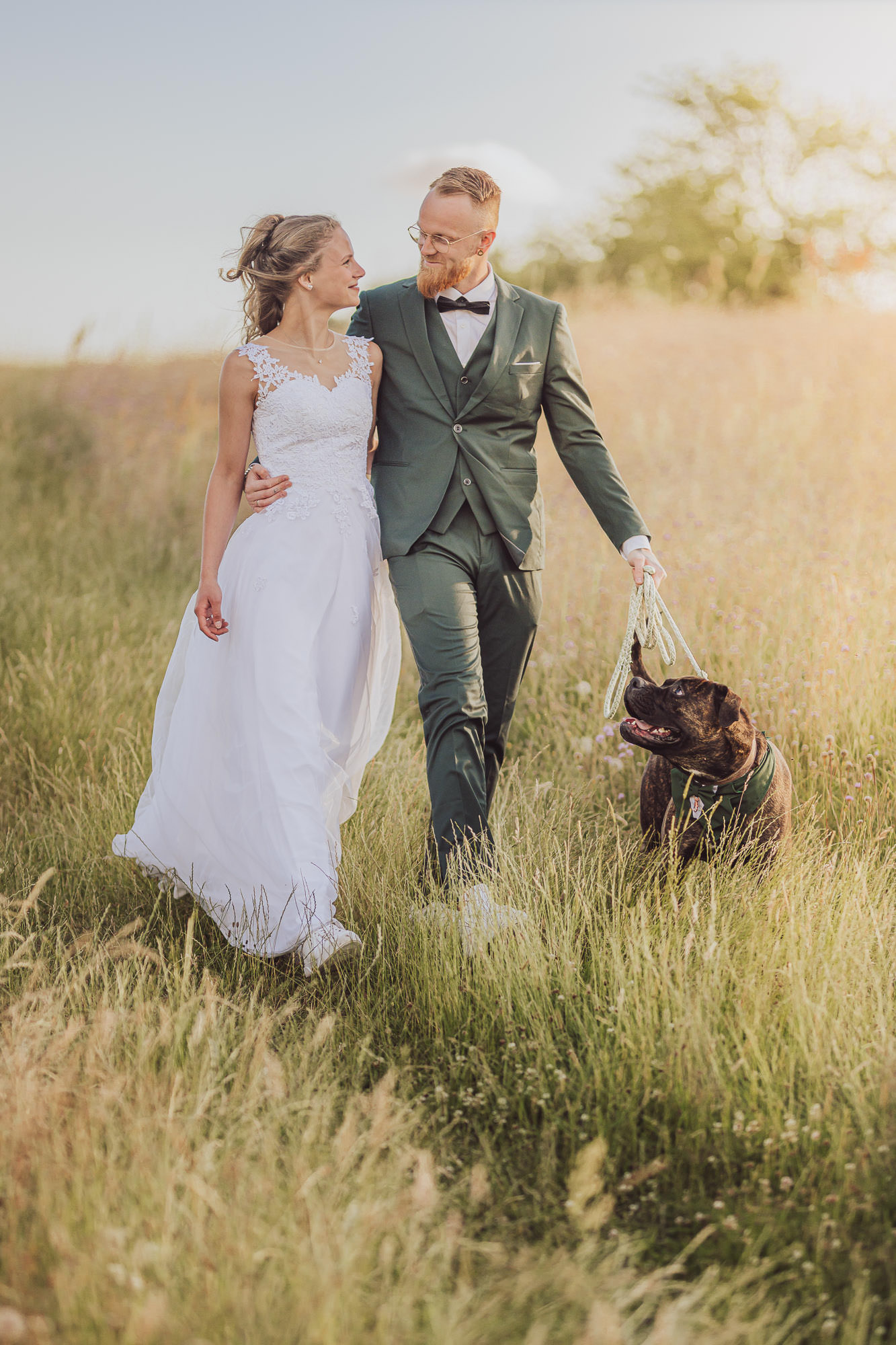Heiraten mit Hund - After-Wedding-Shooting mit Hund an der Ostsee