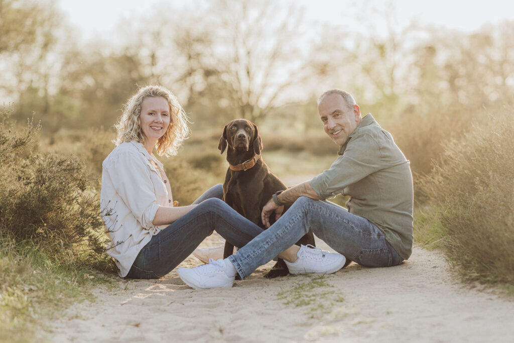 Fotoshooting mit Hund in den Boberger Dünen bei Hamburg