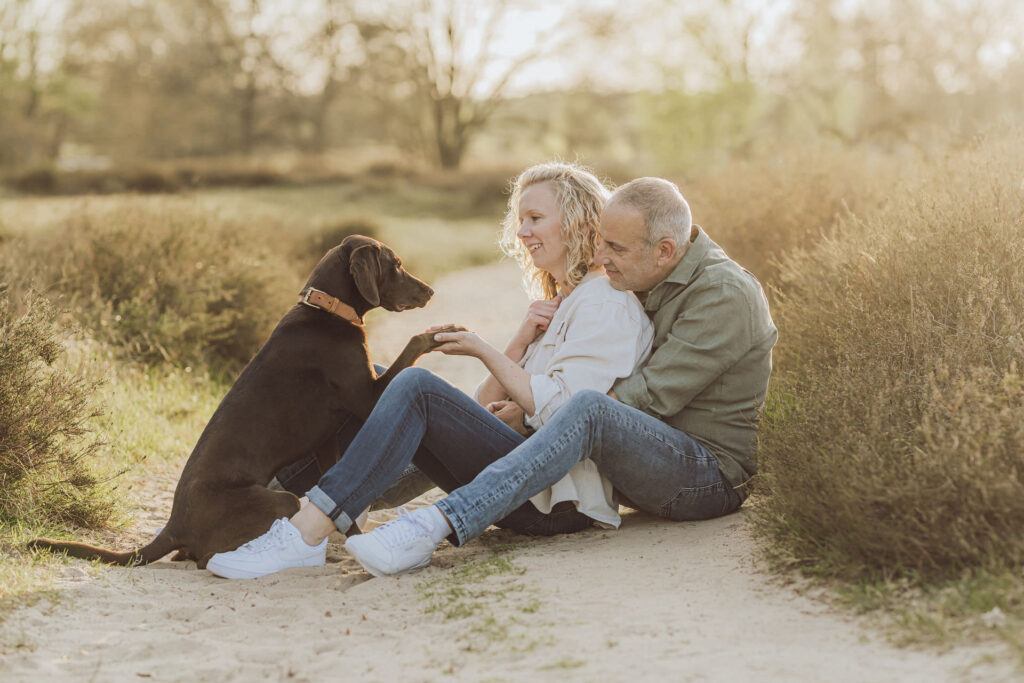 Fotoshooting mit Hund in den Boberger Dünen bei Hamburg