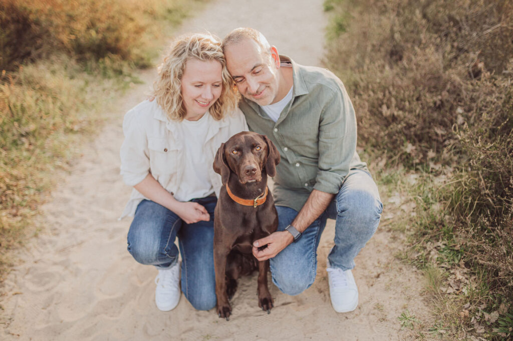 Fotoshooting mit Hund in den Boberger Dünen bei Hamburg