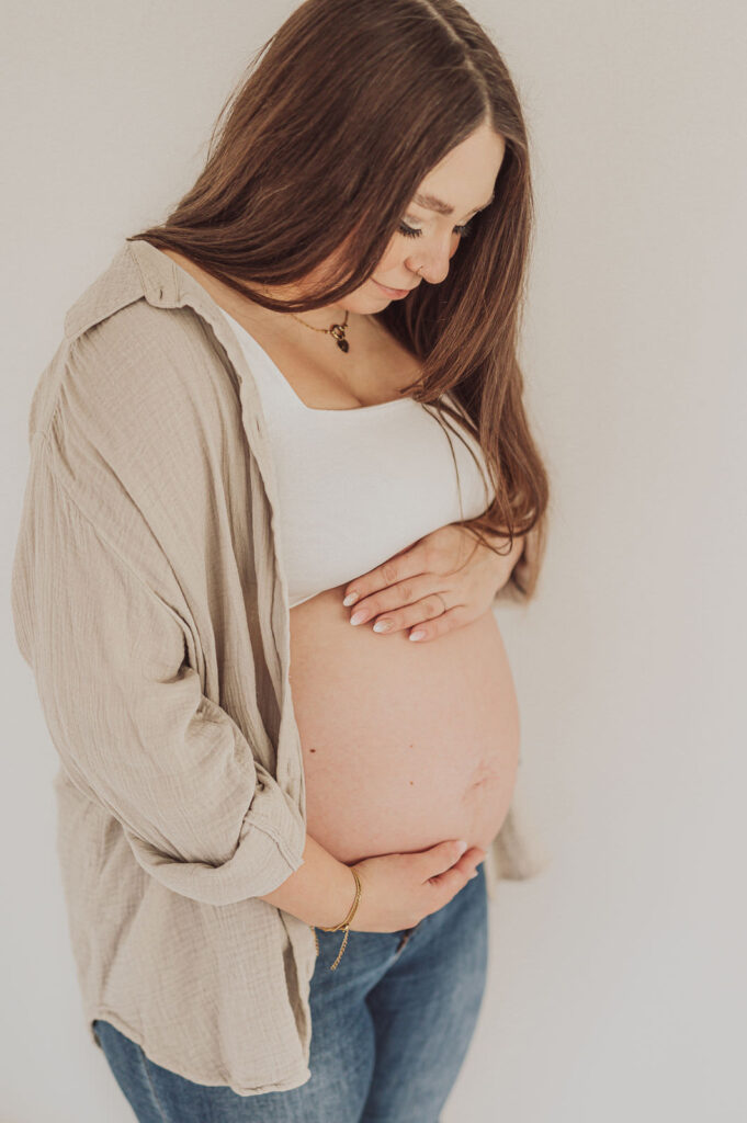 Fotostudio Rostock für Babybauch und Neugeborene