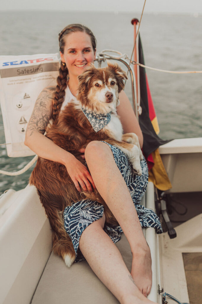 Fotoshooting auf der Ostsee auf dem eigenen Segelboot