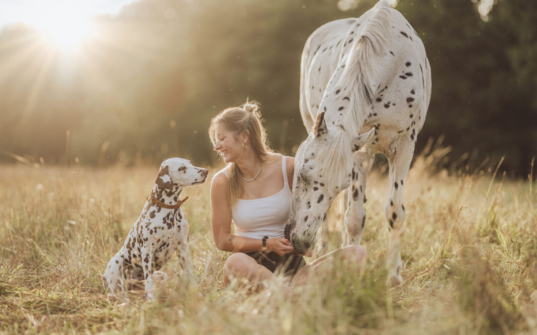 Pferdefotoshooting mit Hund – Celina, Banu & Onkel